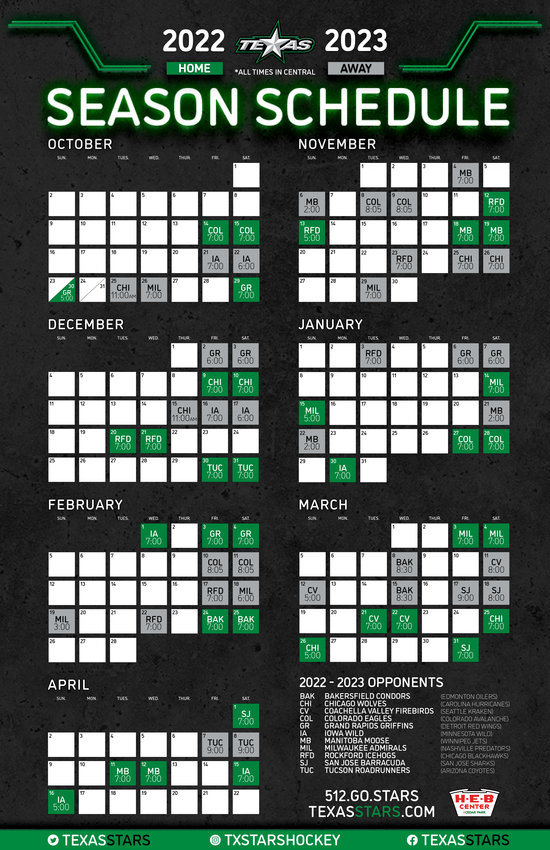 Colorado Eagles Announce 2022-23 Regular Season Schedule