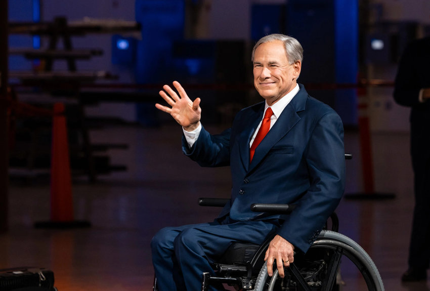 Gov. Greg Abbott at his fifth State of the State speech as Texas Governor, Feb. 16, 2023.