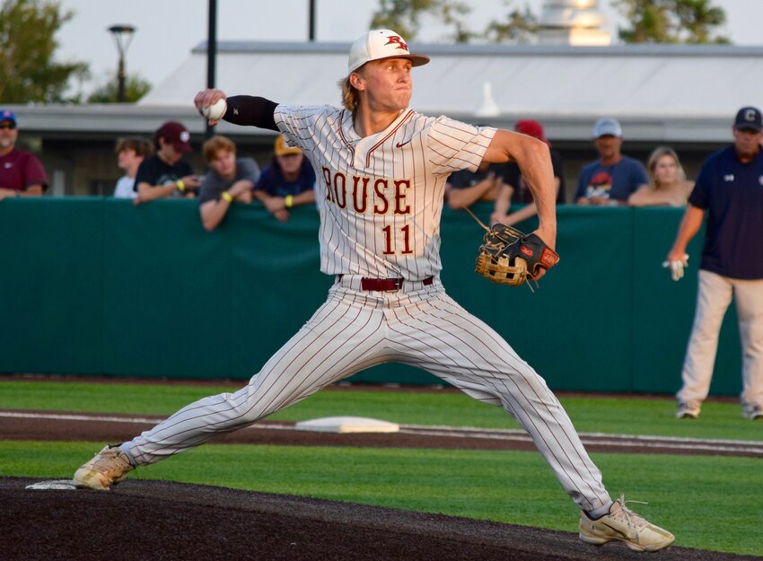Rouse senior Colin Carrejo had eight strikeouts to help the Raiders beat Boerne Champion 9-3 in Game 1 of the best-of-three regional final series Thursday at Concordia University.