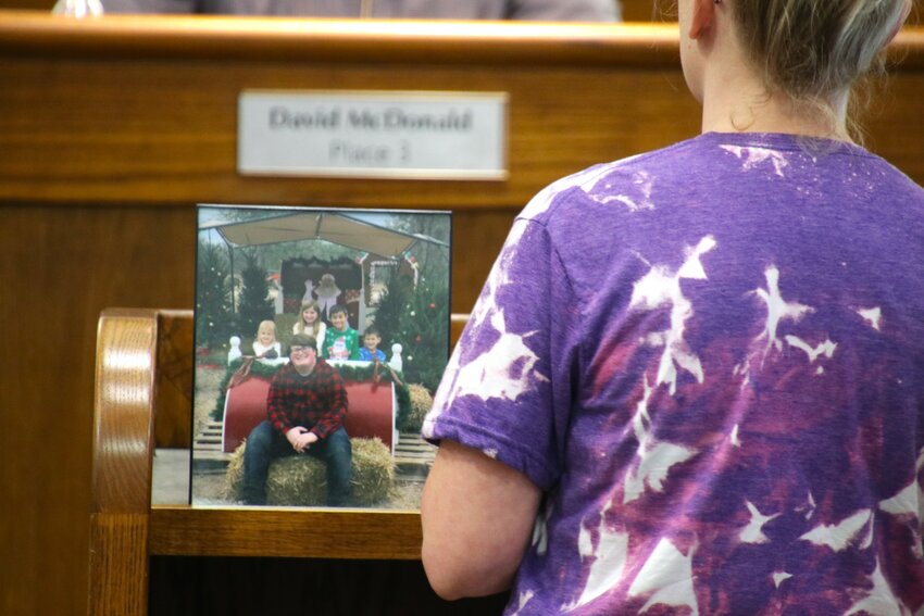 Liberty Hill resident Amanda Crossland spoke at the Thursday, June 15, 2023, Leander City Council about how her stepson Jaycee came out to his classmates last October and ended up taking his life just 10 days later due to the intensity of the bullying that he experienced.