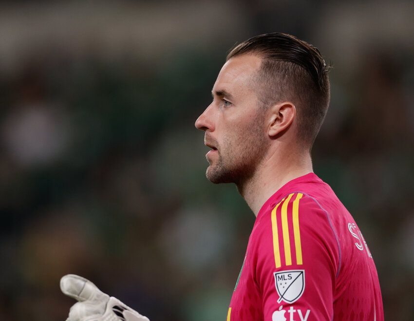 Austin FC goalkeeper Brad Stuver made a pair of difficult saves in the 60th minute of Sunday's match at FC Dallas, but was unable to get to Nkosi Tafari's game-winner in stoppage time.