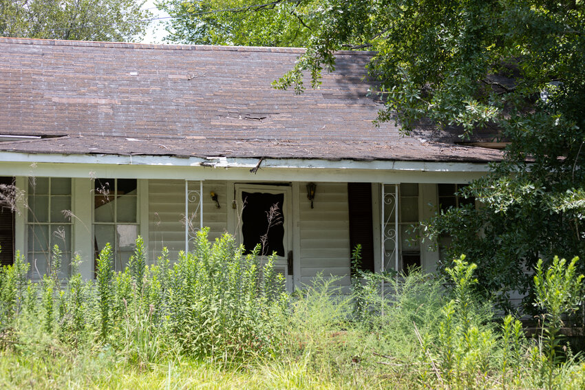 A home in a state of disrepair in Uniontown, Alabama, July 19, 2022.