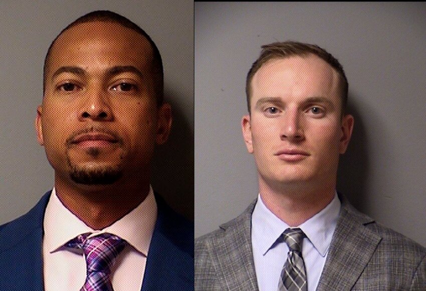 Former Williamson County Sheriff's Office deputies James &quot;JJ&quot; Johnson and Zach Camden