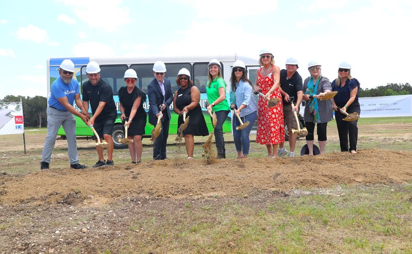 The Leander City Council, City of Leander staff and members of Leander's city boards participated in the groundbreaking ceremony Wednesday, May 29, 2024, for the Leander Senior Center