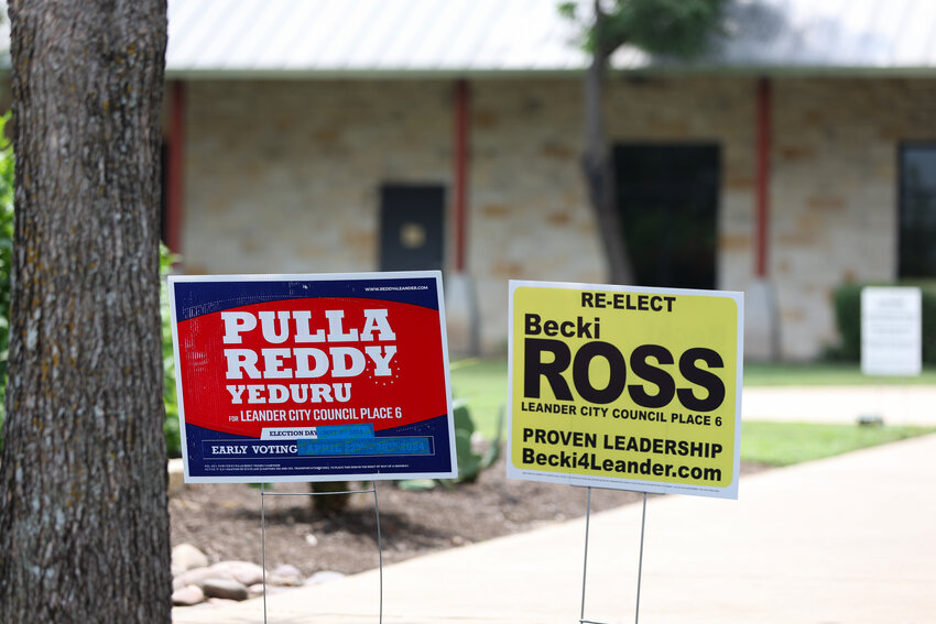 The Leander Public Library was the site of early voting in the runoff election on June 3, 2024.