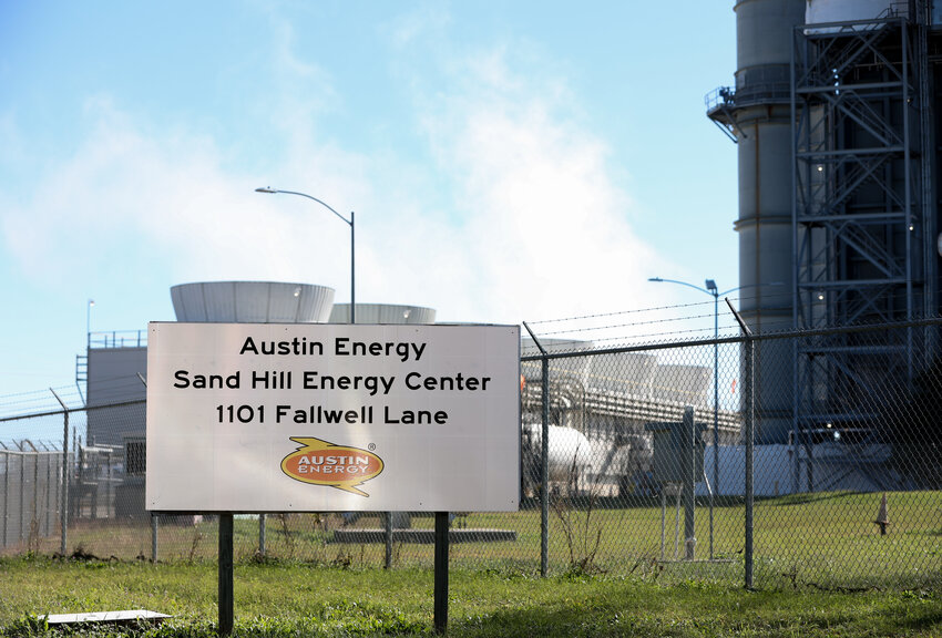 Austin Energy&rsquo;s Sand Hill Energy Center, located in Del Valle, Texas, seen on December 17, 2023. The plant is a 595 megawatt power production facility operating with natural gas, combined cycle and gas turbines.