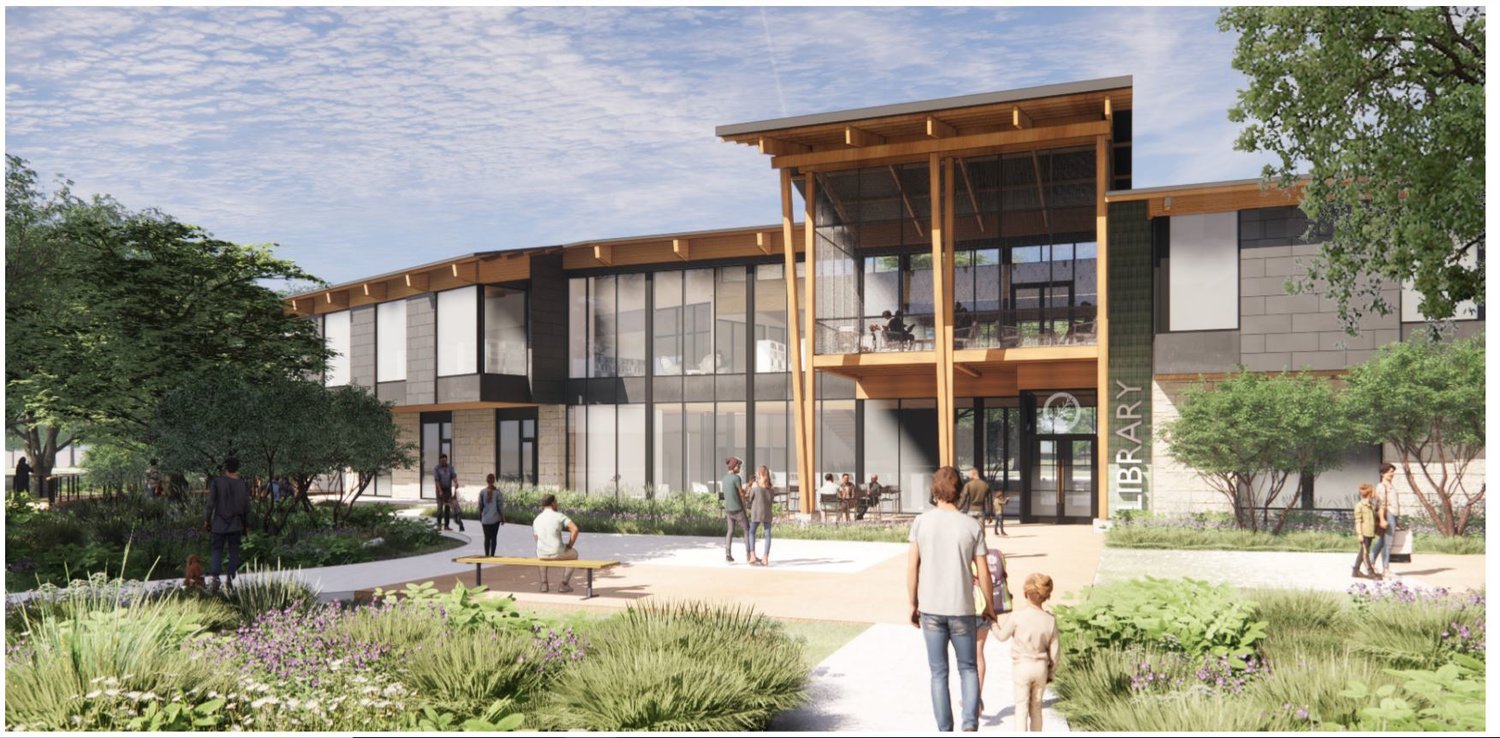 Cedar Park Library Design Update Presented To Cedar Park Council Hill 