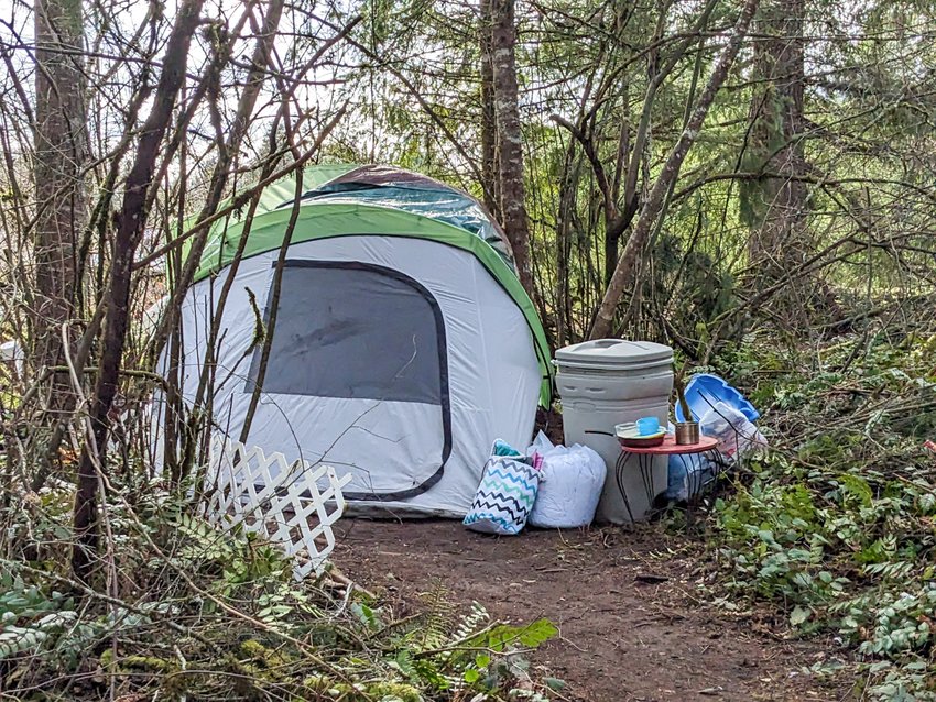 A tent community