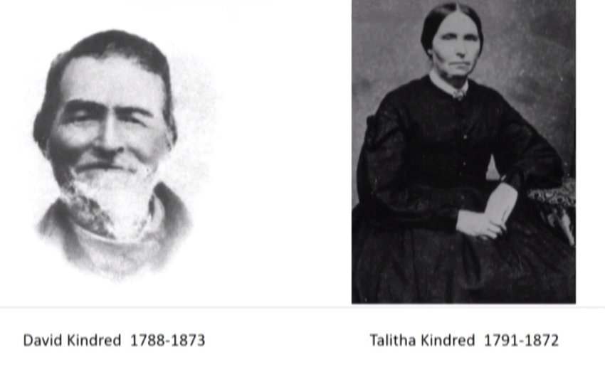 David and Talitha Kindred are the parents of Elizabeth Kindred, the wife of pioneer Michael Simmons.