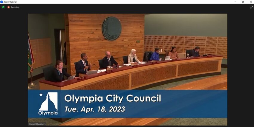 The Olympia City Council approved an ordinance declaring a continuing public health emergency on Tuesday, April 18, 2023.