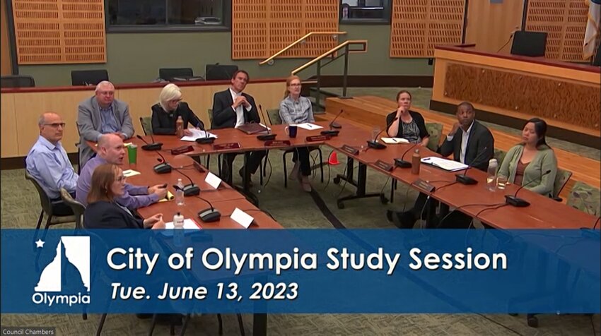 Olympia City Council study session on Capitol Mall Triangle Subarea Plan.