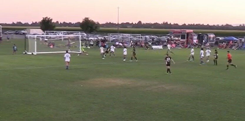 A reflex save from Oly Town goalkeeper.