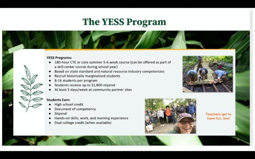TSD High School’s YESS program featured field-based science learning with community partners.