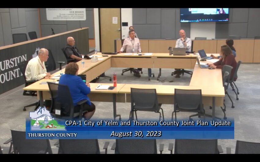 The Thurston County Board of County Commissioners (BoCC) met yesterday, August 30, to discuss updates to the City of Yelm and Thurston County Joint Plan.