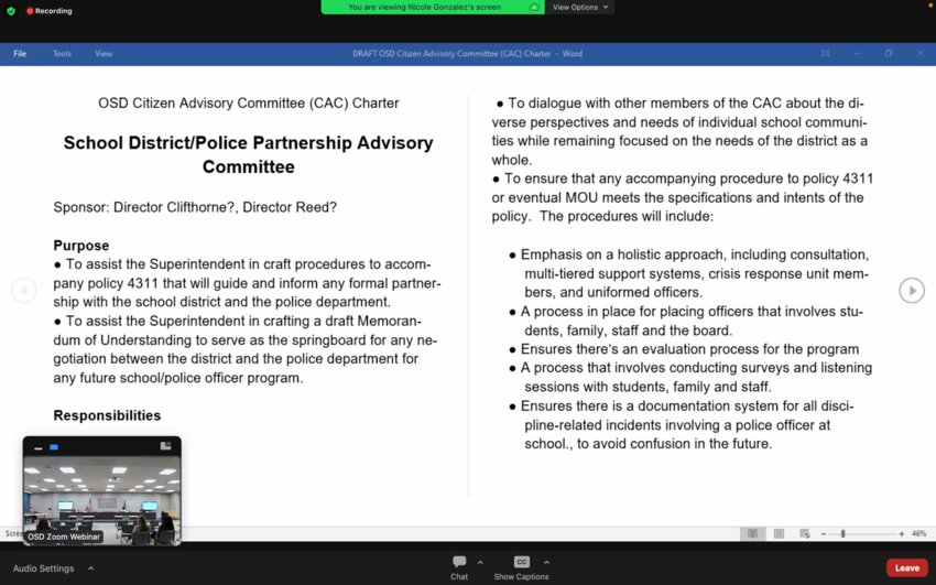 The new committee will be called the ‘School Safety Citizen Advisory Committee’, revising it from its proposed name, ‘School District/Police Partnership Advisory Committee’.