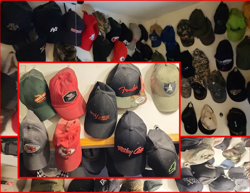 Just for fun, check out Darin’s hat collection! With his life and story, he hopes to inspire other veterans who face big challenges. He says, “Things happen, but life gets better.” Sept. 10, 2023.