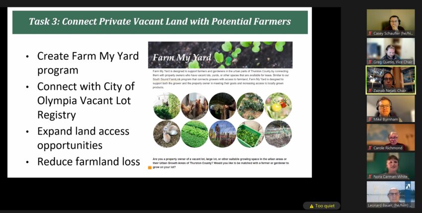 Tina Wagner, Community Agriculture Programs coordinator, discusses the Farm My Yard program, which matches landowners with vacant lots to farmers.
