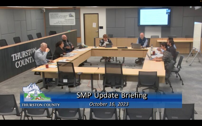 BoCC discussing the Shoreline Master Program’s variance and sea level rise in the county.