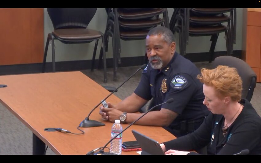 Lacey Police Department Deputy Chief Robert Hollis discussed their partnership with the North Thurston Public School.