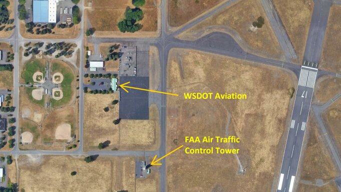 Documents prepared for the Port of Olympia Commission’s November 6 meeting show the location of Capitol Little League’s ballfields in relation to other airport properties.