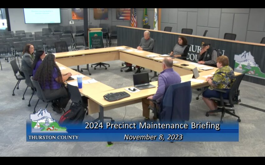 The Board of County Commissioners received updates on precinct maintenance from the Auditor’s Election Division.
