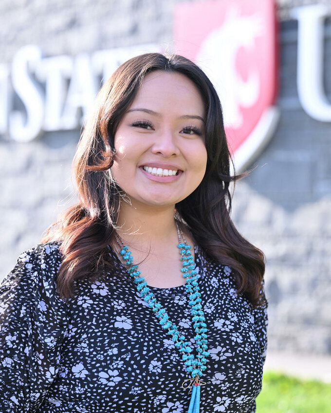 Washington State University student Alesia Nez spent her freshman year attending remotely from a rural reservation due to the COVID-19 pandemic. (Courtesy of Alesia Nez)