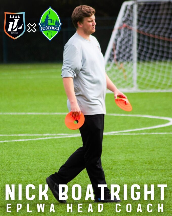 FC Olympia men’s arena soccer team coach Nick Boatright is set to lead the Lights’ EPLWA team.