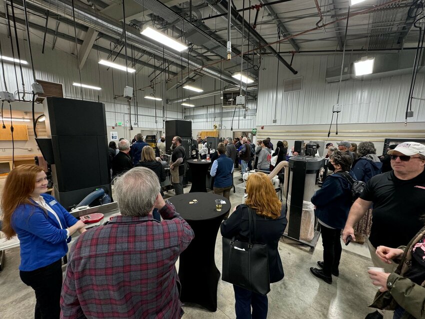 Some 80 people gathered at Lacey MakerSpace on March 27, 2024 to commemorate the expansion of the facility.