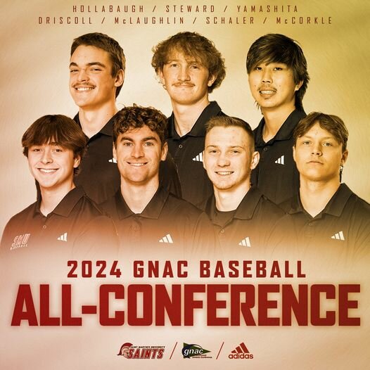 Seven Saints have been named to the 2024 GNAC Baseball All-Conference Team.