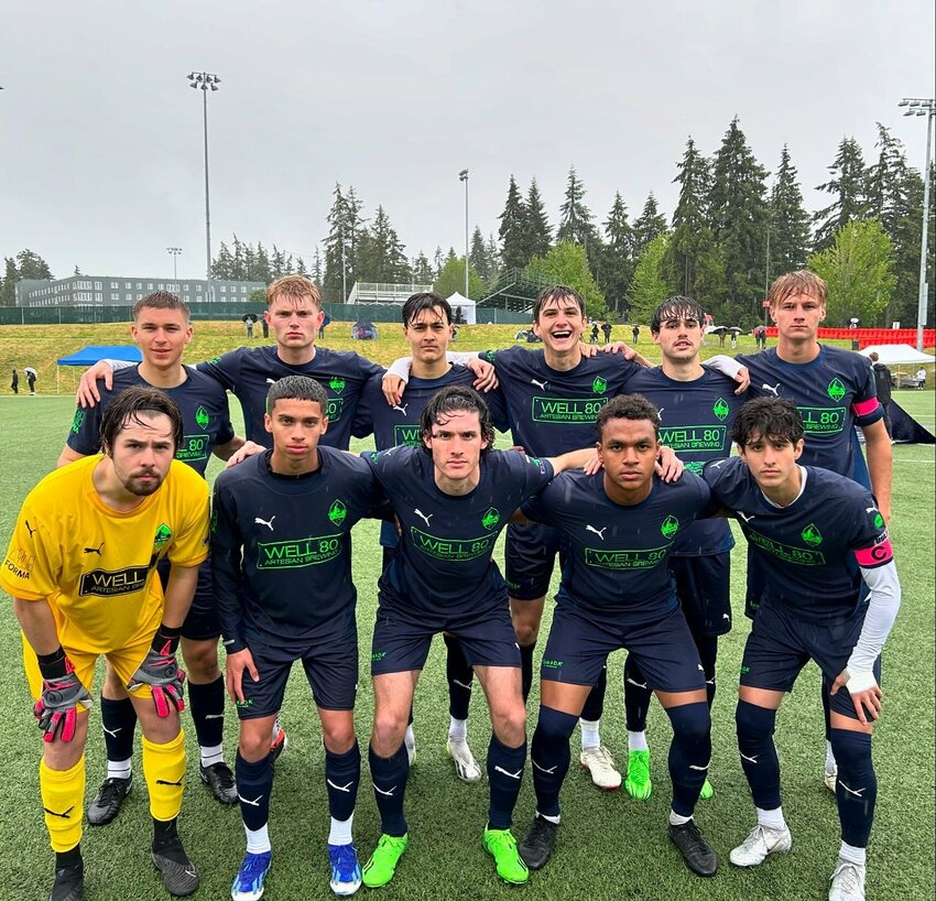 FC Olympia’s women’s and men’s (pictured here) teams have had contrasting fortunes at the start of their 2024 USL campaigns.
