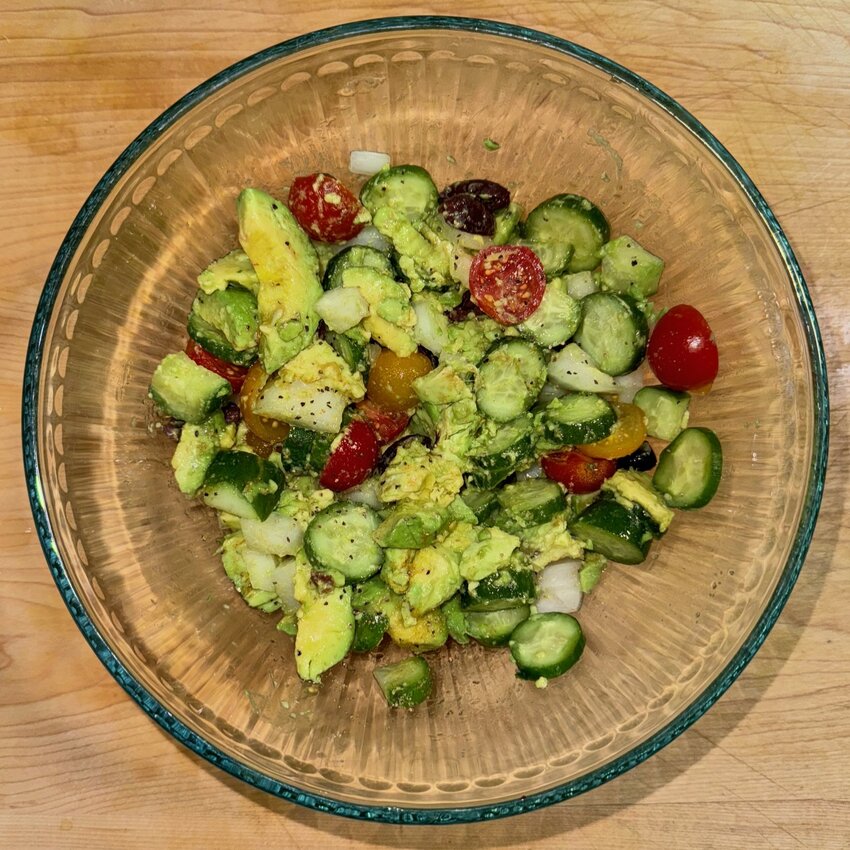 Cucumber & avocado salad