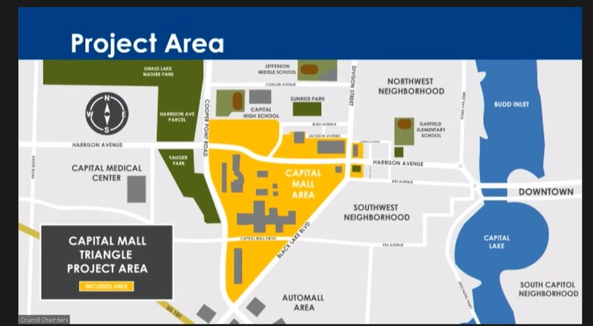 The Capital Mall subarea plan aims to transform the vicinity of Capital Mall into areas that will convert into urban neighborhoods with mixed land use. 