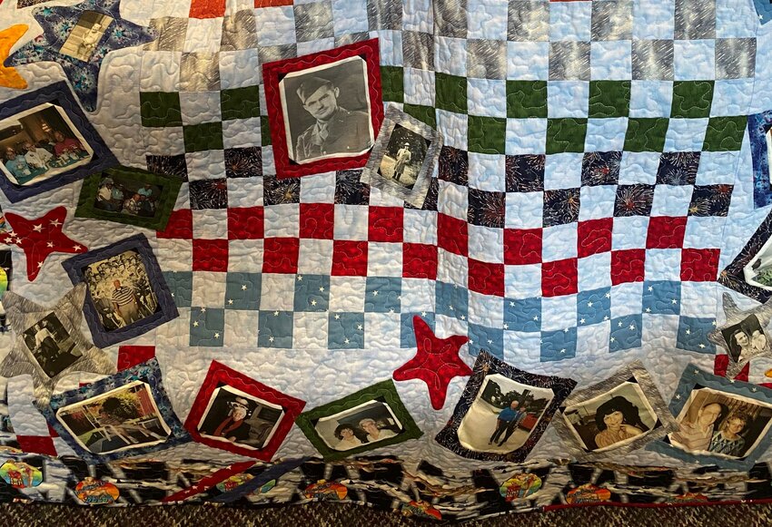 Some say that every quilt tells a story.  This quilt tells the story of a family.