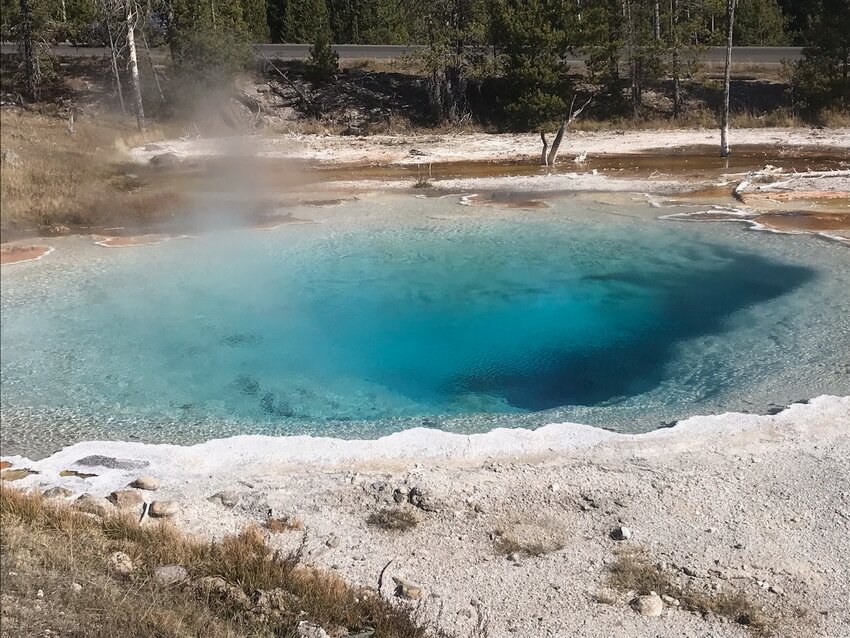 Anyone interested in color would be enchanted by pools like this.