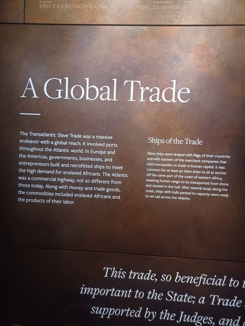 The slave trade exhibit starts most visitors' tours of the National Museum of African American History and Culture.