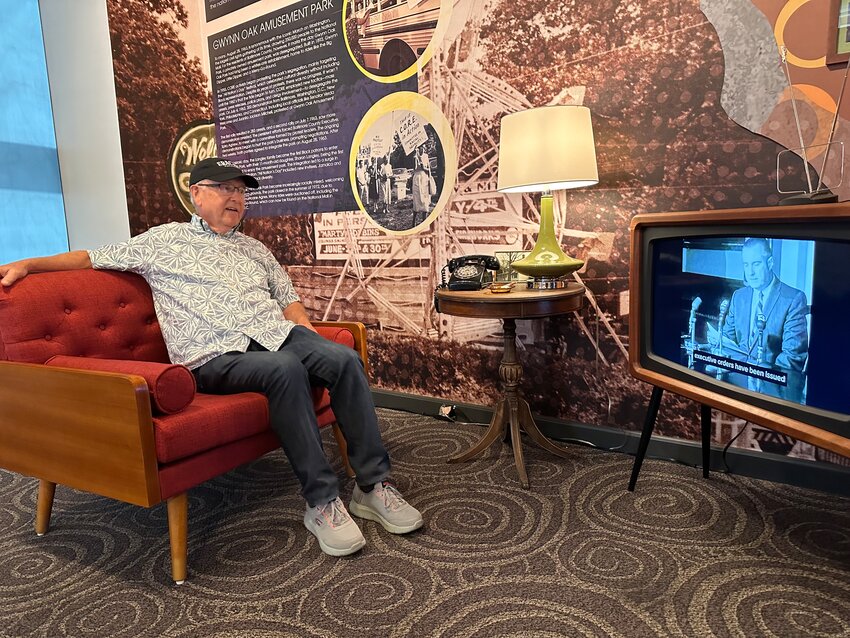 Joe is shown having a nostalgic moment from the 1950s.