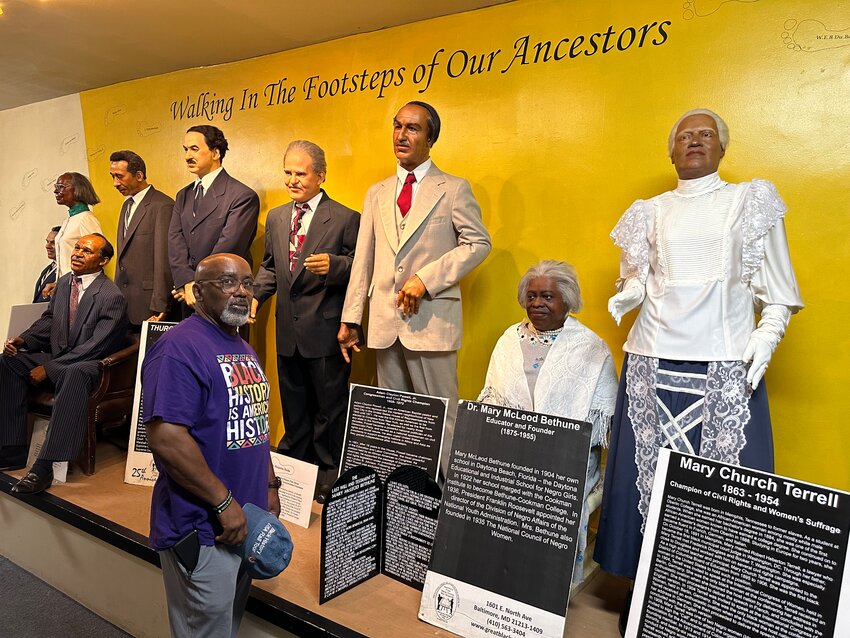 Famous Blacks in wax at the The National Great Blacks in Wax Museum in Baltimore.
