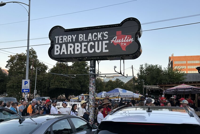 There was a line waiting to get into Terry Black’s Barbecue in Austin.