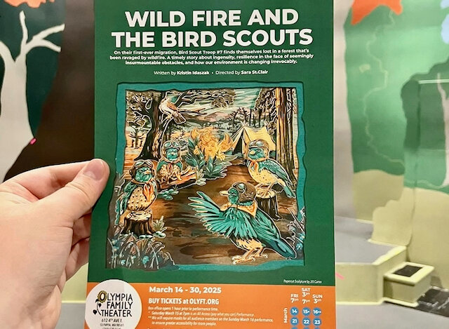 The program for "Wild Fire and The Bird Scouts."
