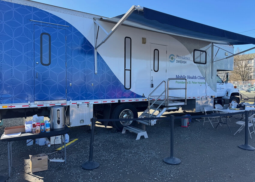 A Mobile Health Clinic van from Providence St. Peter Hospital, as seen in this undated photo.