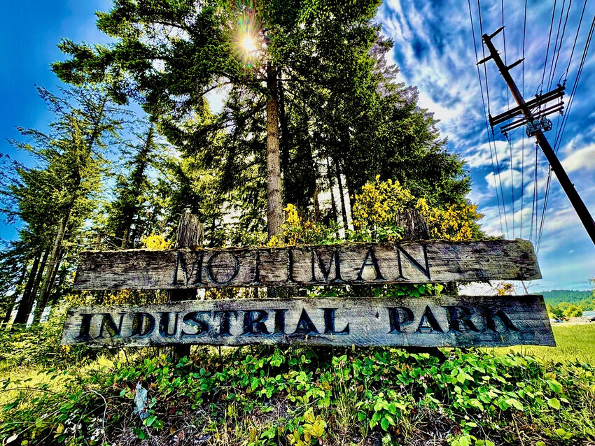 The entrance to Mottman Industrial Park.