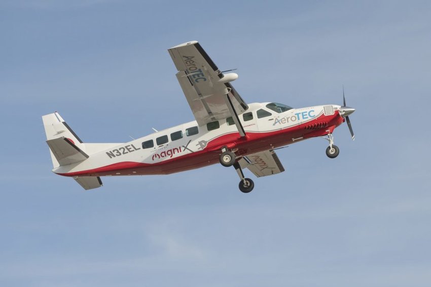This Cessna Grand Caravan 208B was successfully test-flown on May 28, 2020 at Grant County International Airport (KMWH) in Moses Lake, Washington, according to AeroTEC, an independent aviation testing company.