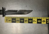 This knife was taken by Olympia Police from Leslie Locker on March 29, 2021.