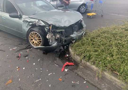 This is the green Nissan Altima allegedly driven by Michael Zimmaro on April 23, 2021.