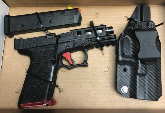 This is the Polymer 80 handgun and accessories, secured for evidence in Olympia's case against Bradley Johnloyde Merten.
