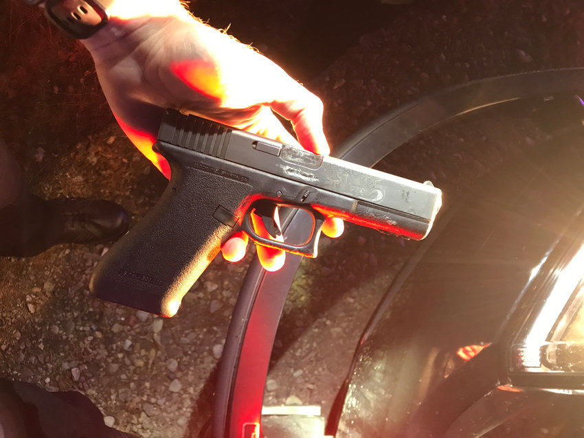 This is the handgun Tumwater police reported finding on Andrew William Minford on Sept. 6, 2021 after he allegedly burglarized Lincoln Creek Lumber in Tumwater.