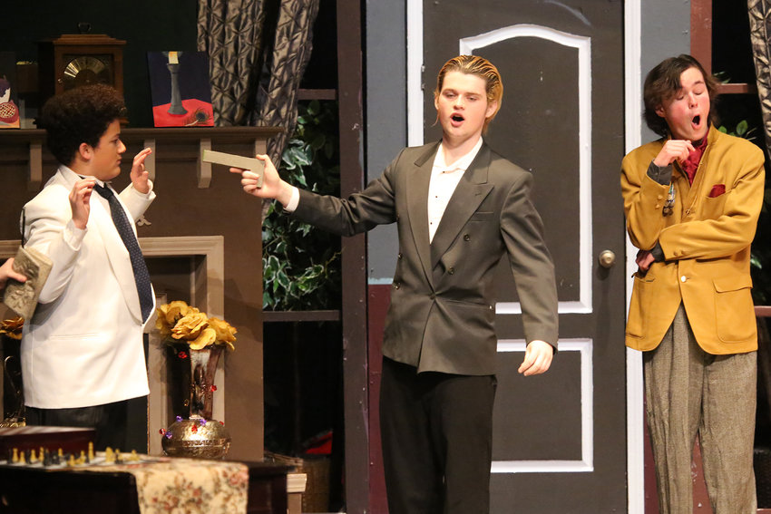 The Mr. Greene character was written as an FBI agent and was performed by student Aidan O'Connor.