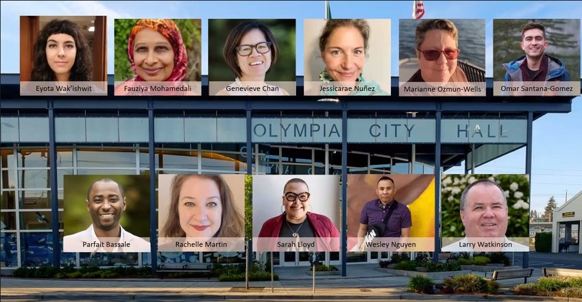 The Olympia City Council approves 11 appointments for Social Justice and Equity Commission seats during the city council meeting on Tuesday evening.