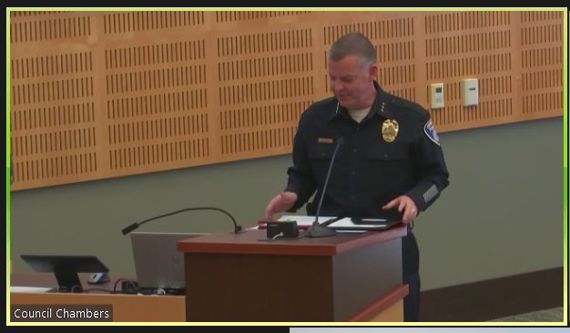 Olympia Police Chief Rich Allen will appear at an online meeting on Tuesday, June 28.