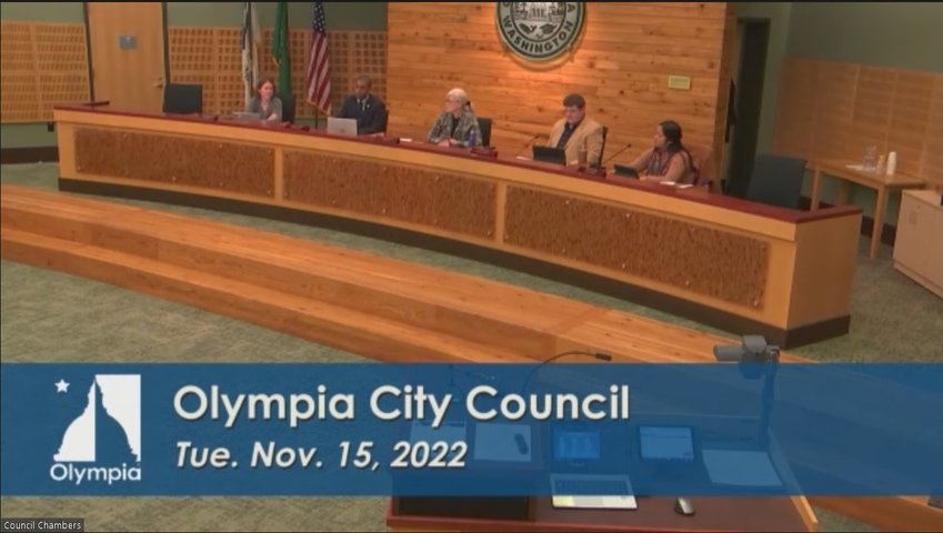 At the Olympia City Council meeting held Tuesday, November 15, 2022, City Manager Jay Burney briefed the councilmembers on the proposal to include in the 2023 budget the full-time positions in various departments.